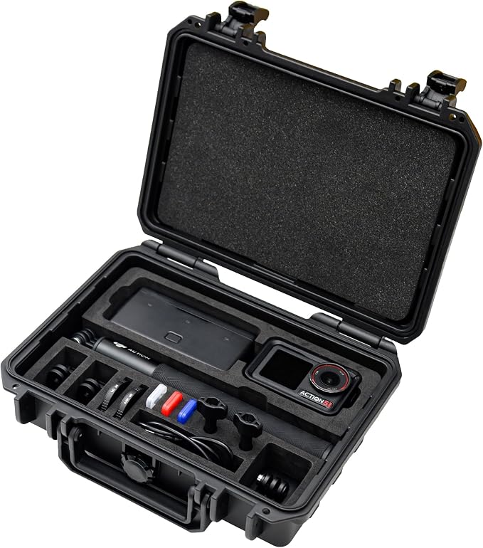 KIWIFOTOS Hard Case for DJI Osmo Action 6 5 Pro/Action 4 3 Adventure Combo by KIWIFOTOS
