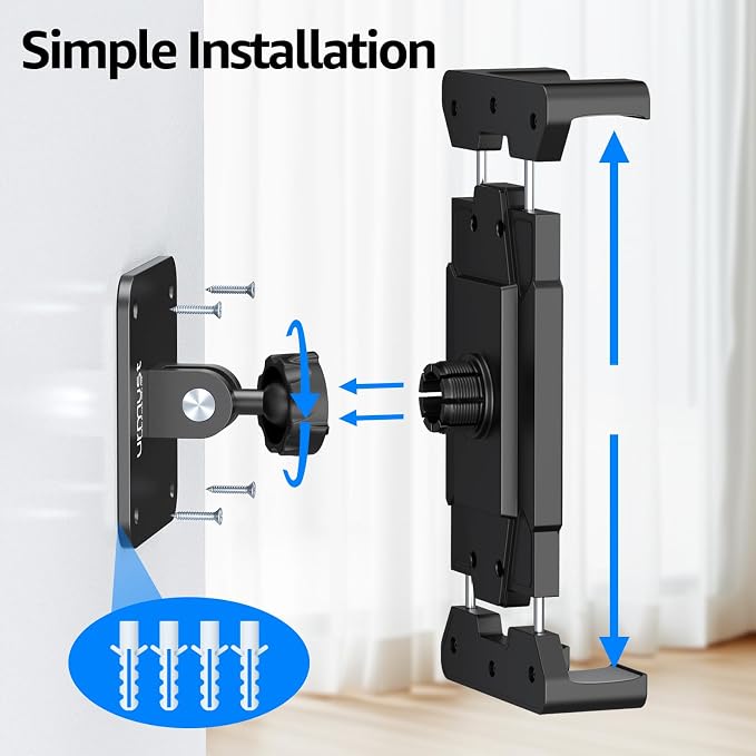 Urmust Universal Tablet Wall Mount Holder, 360° Adjustable, - Image 5