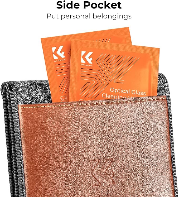 K&F CONCEPT Lens Filter Pouch, Lens Filter Case 3 Pocket Professional - Image 7