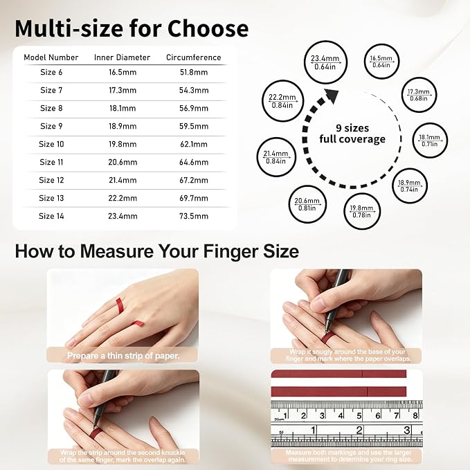 Smart Ring for Women Fitness Ring Health Ring No Subscription Fee White 10# - Image 8