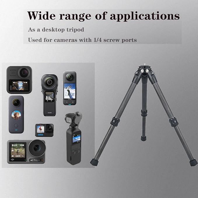 mini Carbon Fiber Tripod, Small Table tripods - Image 6