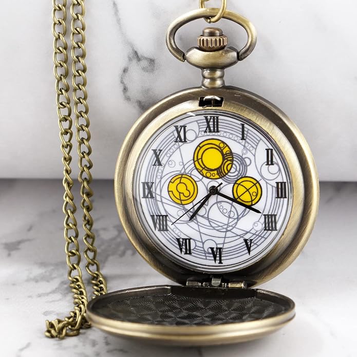 Men's Pocket Watch, Arabic Digital Dial Pocket Watches - Image 3