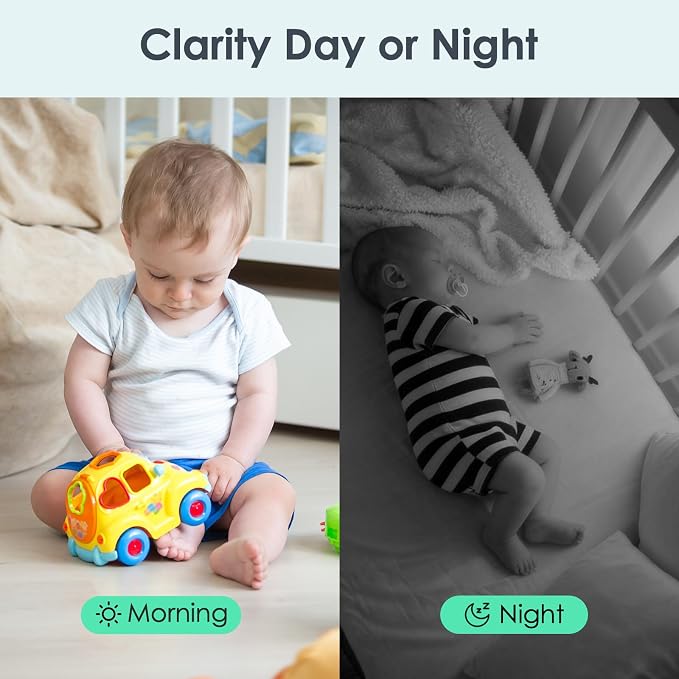 YOTON Indoor Security Camera for Baby Monitor, Home & Pets, 2.4GHz WiFi - Image 6