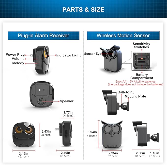 Driveway Alarm- 1/2 Mile Long Range Wireless Driveway Alarm Outdoor Weather - Image 6
