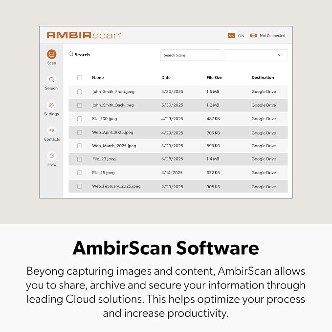 Ambir TravelScan Pro 600 Simplex Document Scanner and Card Scanner - Image 5
