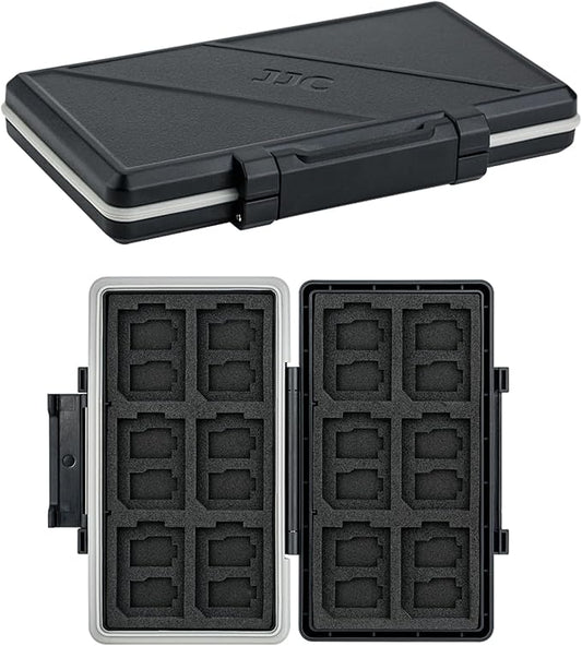 36 Slots Memory Card Case Water-Resistant Anti-Shock Memory Card Wallet by JJC