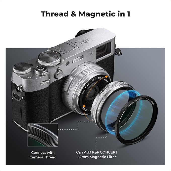 K&F CONCEPT Black Mist Diffusion 1/4 Filter Compatible - Image 3