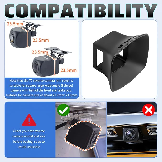 Car Backup Camera Rain Shield Silicone, Backup Camera - Image 4