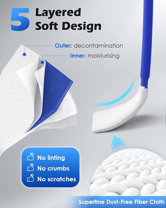 Zacro Camera Cleaning Kit 16mm APS-C Frame Sensor Cleaning Swab*8 + 20ml Sensor - Image 3