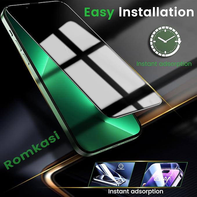 Romkasi 3 Pack Privacy Screen Protector - Image 7