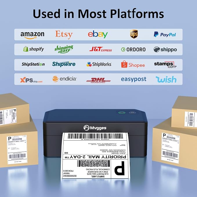 Mvgges Shipping Label Printer, Compatible - Image 7