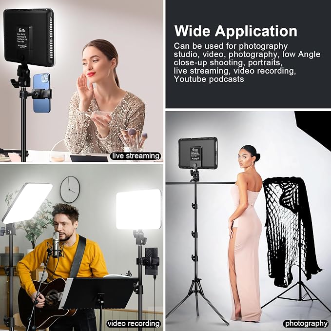 12" LED Video Light Kit, Streaming Lighting - Image 7