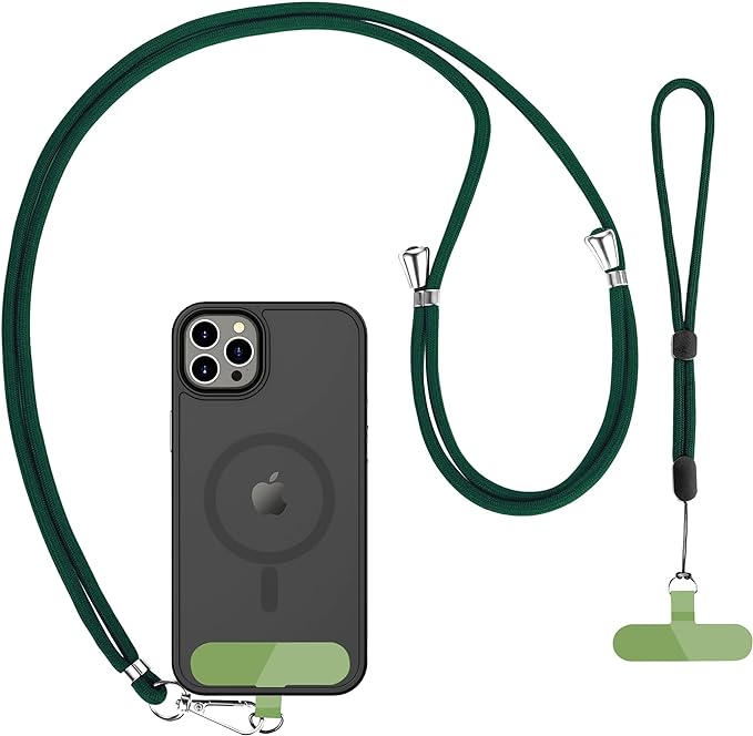 CACOE Phone Lanyard 2 Pack-1× Adjustable Neck Strap, 1× Wrist Strap, 2× Pads by CACOE