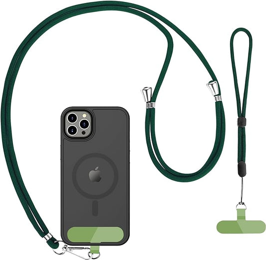 CACOE Phone Lanyard 2 Pack-1× Adjustable Neck Strap, 1× Wrist Strap, 2× Pads by CACOE
