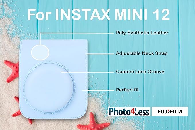 Fujifilm Instax Mini 12 Instant Film Camera Pastel Blue, Fujifilm Instax Mini - Image 5