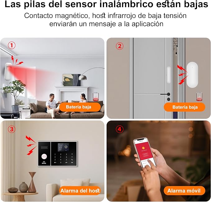 XUK Smart Home Security System, 4G/GSM &WiFi Wireless Alarm Kit - Image 2