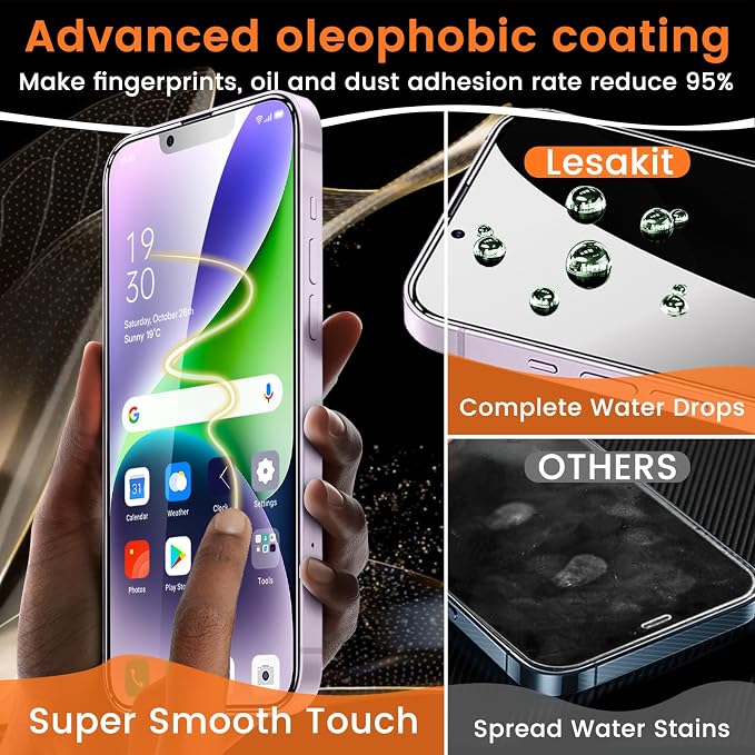Lesakit 3+3 Pack Privacy Screen Protector - Image 6