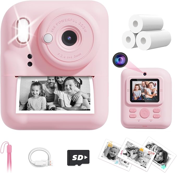 JOYJAM Kids Camera Instant Print, Upgrade Dual-Lens Selfie Digital Camera by JOYJAM
