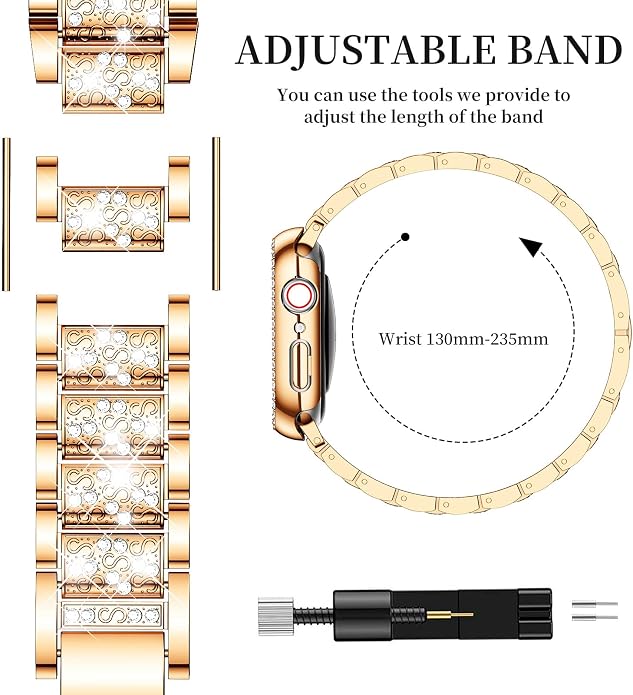 Mosonio Compatible with Apple Watch Band 38mm 40mm 41mm 42mm 44mm 45mm 46mm - Image 5