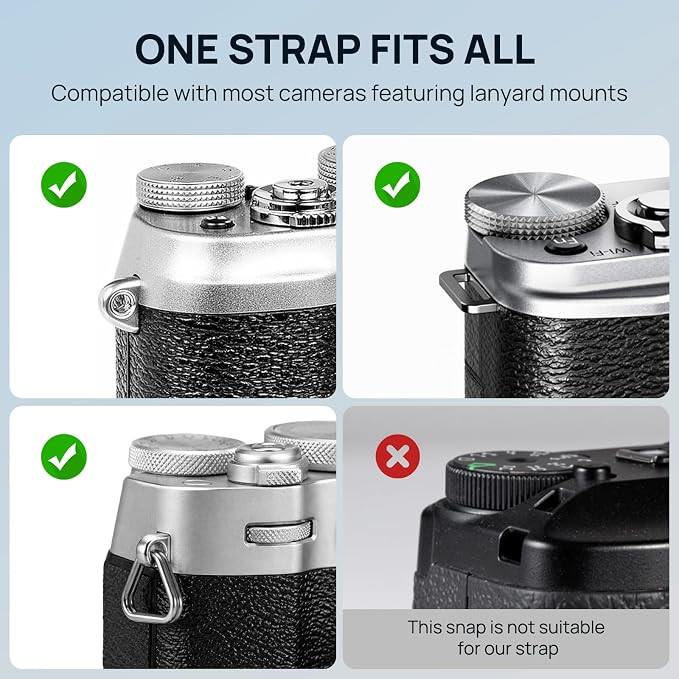MoKo Camera Strap, 100cm Neck & Shoulder Rope Camera Straps - Image 4