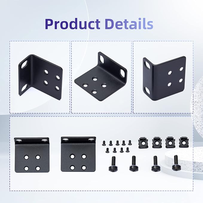 19" Rack Mount Kit for 17.3 inch Wide Switches, Compatible - Image 5