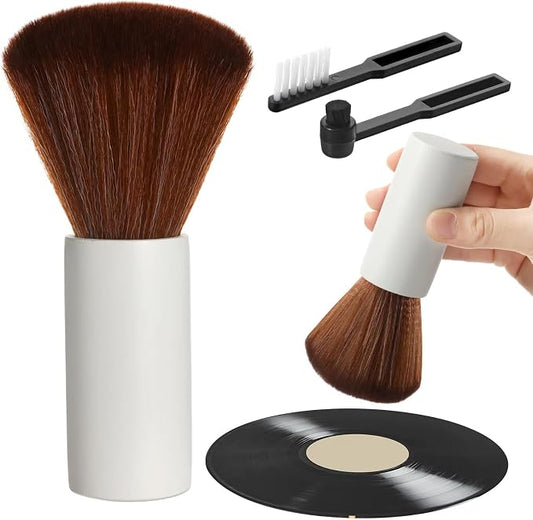 Ziliny 3 Pcs Vinyl Record Cleaning Brush Wooden Anti Static Dust Record Vinyl by Ziliny