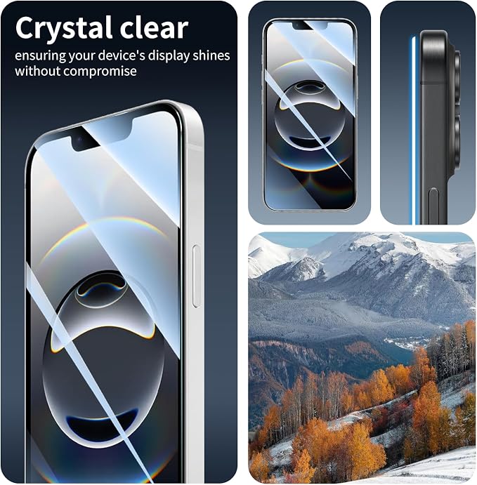 3+1-Pack, Screen Protector for iPhone 17e/16e/13 Pro/13/14 - Image 7