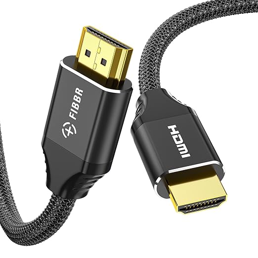 FIBBR 8K HDMI 2.1 Cable 6ft/2m, 48Gbps High Speed HDMI Cord, Support 8K@60Hz by FibbrOfficial