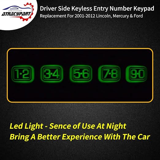 Driver Side Door Keyless Entry Number Keypad Button Actuator | Replacement - Image 6