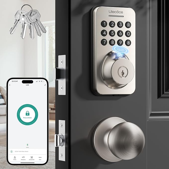 Ulecoce Fingerprint Keypad Deadbolt by Ulecoce