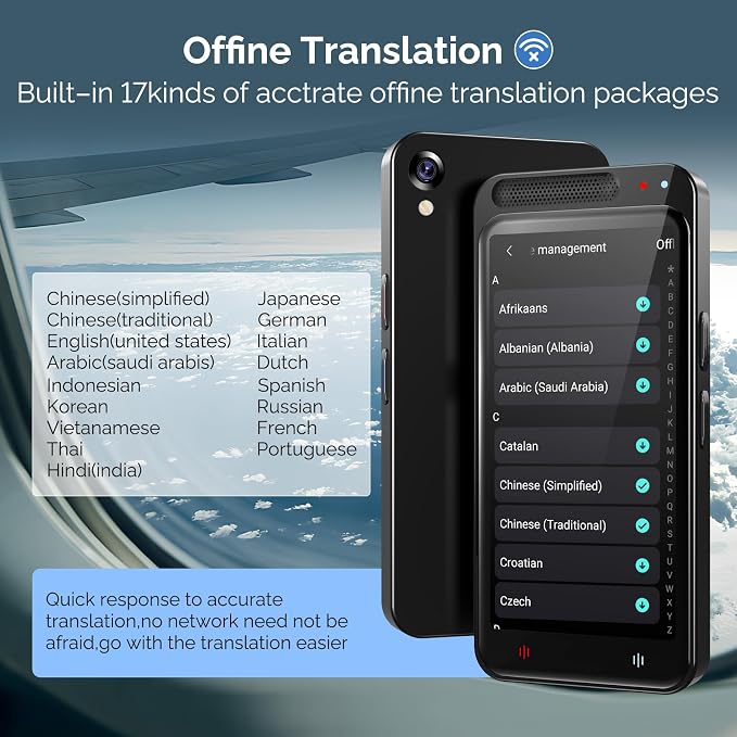 Language Translator Device No WiFi Needed, Two-Way Real Time Translator Device - Image 3