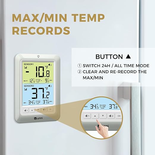 U UNNI Refrigerator Thermometer - Image 4