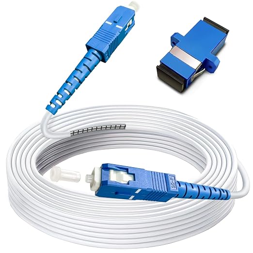 100ft SC to SC Fiber Optic Patch Cable, Armored Single Mode SC/UPC to SC/UPC by Bangun