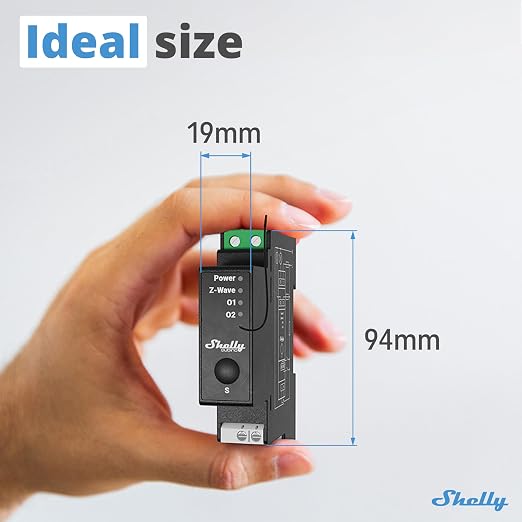 Shelly Wave Pro 2PM US LR | Z-Wave Long Range 2-Channel Smart Relay Switch - Image 2