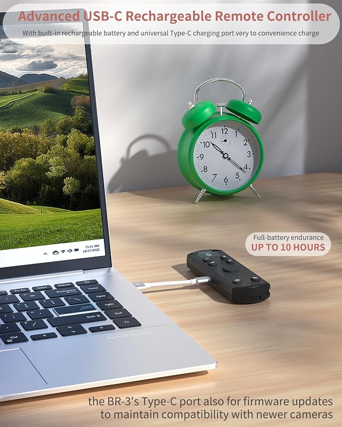 for Canon Camera Remote Control, Hanpusen Rechargeable Wireless Shutter Release - Image 4