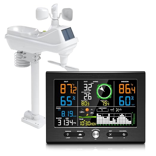 Urageuxy Wireless Weather Station Indoor Outdoor, Home Weather Stations by Urageuxy