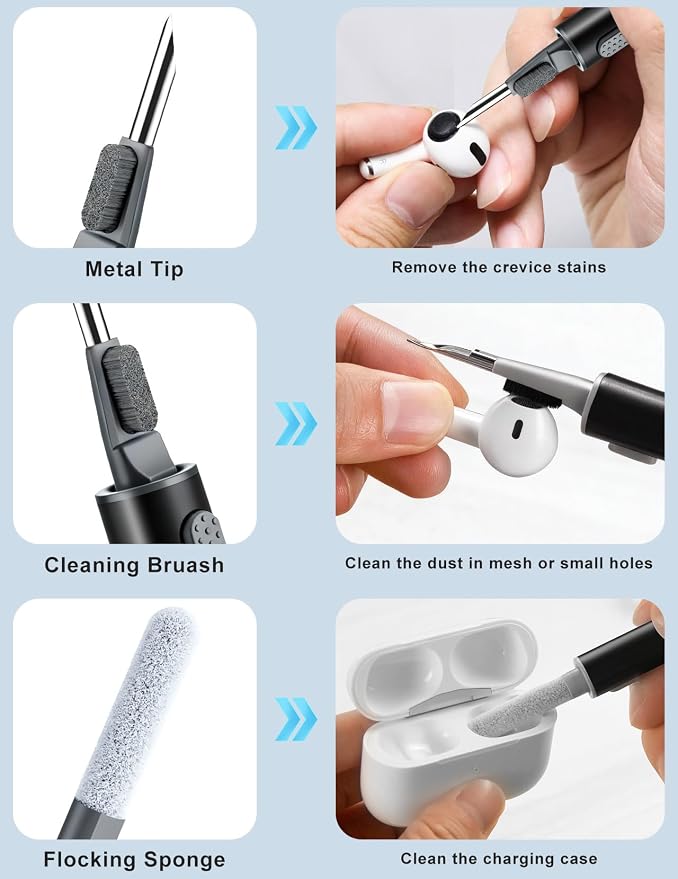 Cleaner Kit for Airpods, Earbuds Cleaning kit for Airpods Pro 1 2 3, Phone - Image 4