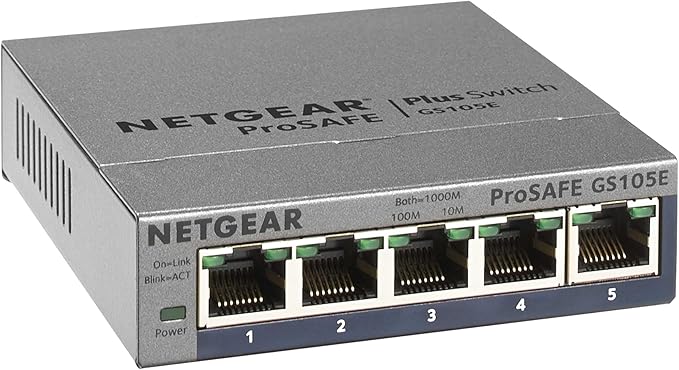 NETGEAR 5-Port Gigabit Ethernet Easy Smart Managed Switch by NETGEAR