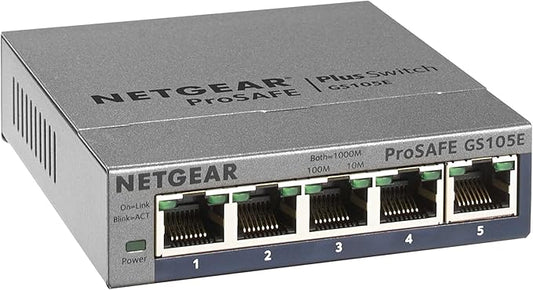NETGEAR 5-Port Gigabit Ethernet Easy Smart Managed Switch by NETGEAR