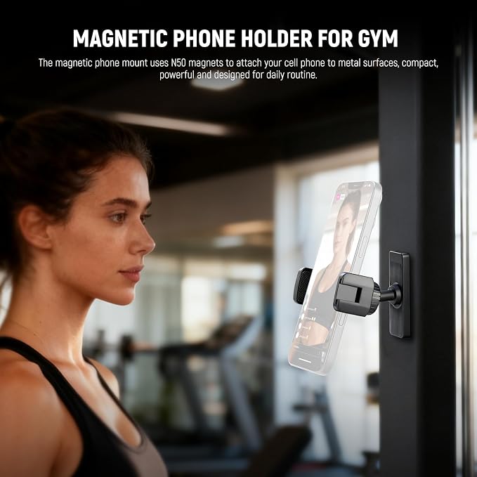 NEEWER Magnetic Phone Holder Mount Stand, Home Gym Workout Forklift Decor Stuff - Image 2