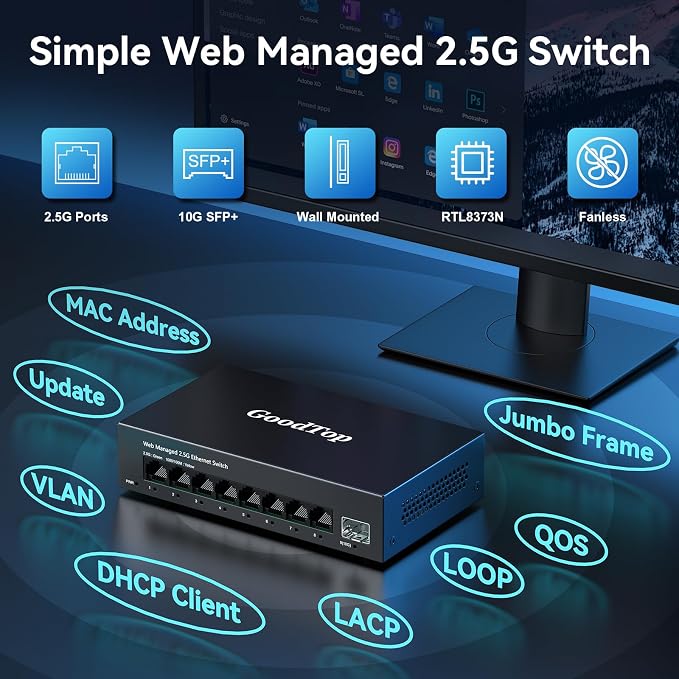 8 Port 2.5G Managed Ethernet Switch - Image 3