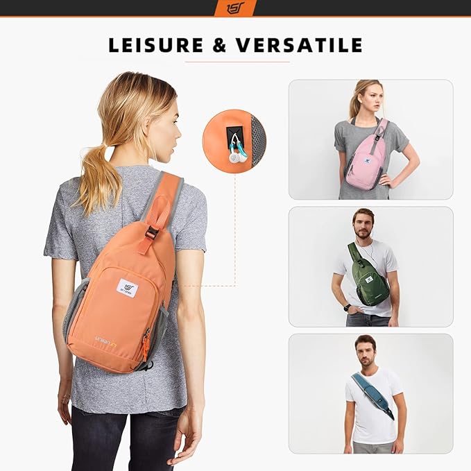 SKYSPER Sling Bag RFID Crossbody Sling Backpack Cross Body Shoulder Bag Travel - Image 6