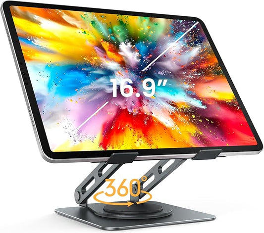 LOXP Metal Tablet Stand, 360 Rotating iPad Stand by LOXP