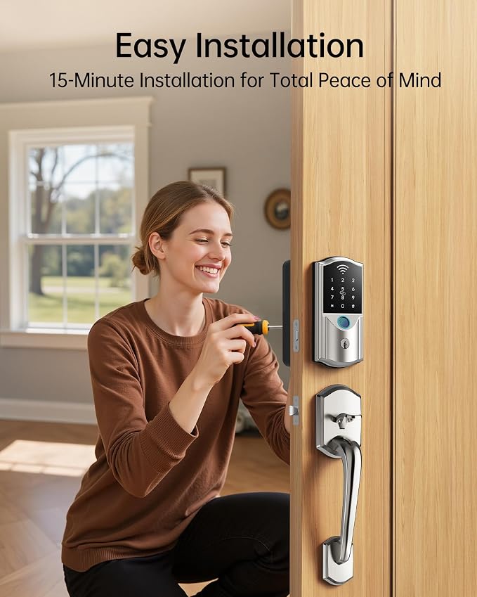 Built-in WiFi Smart Lock with Handle Set - Image 9
