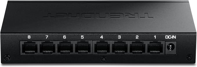 TRENDnet 8-Port 2.5Gb Switch, 8 x 2.5G RJ45 Ports, 40Gbps Switching Capacity by TRENDnet