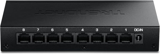 TRENDnet 8-Port 2.5Gb Switch, 8 x 2.5G RJ45 Ports, 40Gbps Switching Capacity by TRENDnet