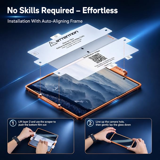 V-PORYADKU 3 Pack for Samsung Galaxy Z Fold 7 Screen Protector + 3 Pack Camera - Image 9