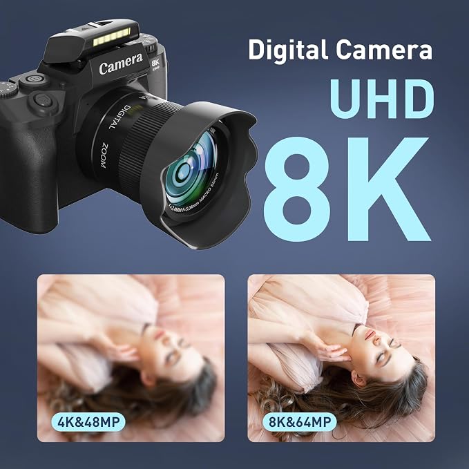 8K Digital Camera, 64MP WiFi Cameras - Image 2