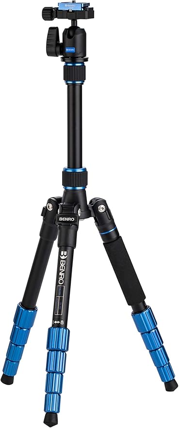 Benro Slim Travel Aluminum Tripod Kit – Lightweight 5-Section Tripod - Image 5