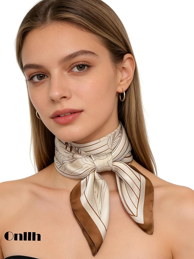 Silky Scarf for Women Lightweight Satin Bandanas Neck Hair Wrap For Sleeping - Image 3